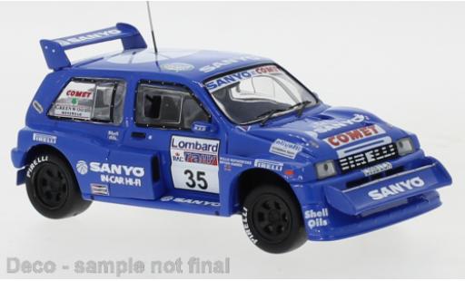 Coche miniatura MG Metro 1/43 IXO 6R4 RHD No.35 Sanyo RAC Rally 1986 W.Rutherford/B.Harris MG Metro 1/43 IXO 6R4 RHD No.35 Sanyo RAC Rally 1986 W.Rutherford/B.Harris coche miniatura