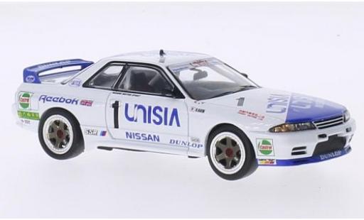 Coche miniatura Nissan Skyline 1/43 IXO GT-R R32 RHD No.1 Unisia Macau Guia Race 1991 M.Hasemi Nissan Skyline 1/43 IXO GT-R R32 RHD No.1 Unisia Macau Guia Race 1991 M.Hasemi coche miniatura