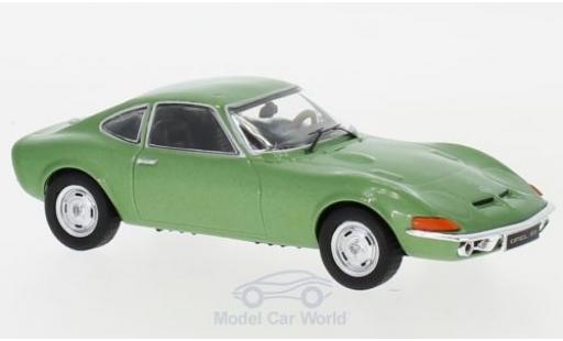 Opel GT 1/43 IXO metalico verde 1969 coche miniatura