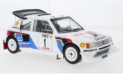 Coche miniatura Peugeot 205 1/18 IXO T16 E2 No.1 Talbot Sport Rallye WM Rallye Monte Carlo 1986 T.Salonen/S.Harjanne Peugeot 205 1/18 IXO T16 E2 No.1 Talbot Sport Rallye WM Rallye Monte Carlo 1986 T.Salonen/S.Harjanne coche miniatura