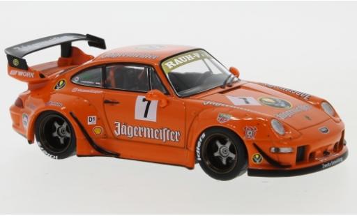 Porsche 993 RWB 1/43 IXO 911 RWB () Jägermeister No.7 RAUH-Welt coche miniatura