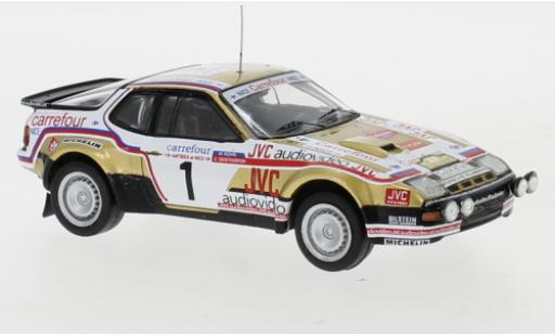 Coche miniatura Porsche 924 1/43 IXO Carrera GTS No.1 Carrefour Rallye Antibes 1981 W.Röhrl/C.Geistdörfer Porsche 924 1/43 IXO Carrera GTS No.1 Carrefour Rallye Antibes 1981 W.Röhrl/C.Geistdörfer coche miniatura
