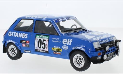 Coche miniatura Renault 5 1/18 IXO Alpine No. Gitanes Rallye Bandama 1978 G.Frequelin/J.Delaval Renault 5 1/18 IXO Alpine No. Gitanes Rallye Bandama 1978 G.Frequelin/J.Delaval coche miniatura