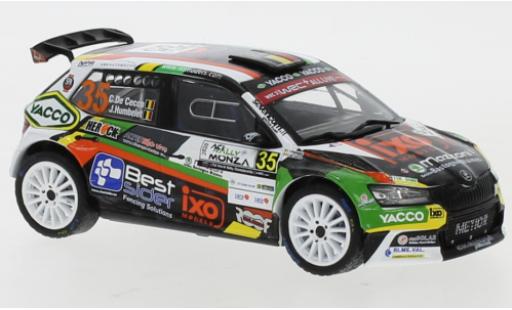 Coche miniatura Skoda Fabia 1/43 IXO R5 Evo No.35 WRC Rallye Monza 2020 C. De Cecco/J.Humblet Skoda Fabia 1/43 IXO R5 Evo No.35 WRC Rallye Monza 2020 C. De Cecco/J.Humblet coche miniatura