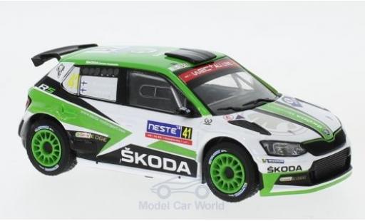 Coche miniatura Skoda Fabia 1/43 IXO R5 No.41 Rallye WM Rallye Finnland 2018 K.Rovanperä/J.Halttunen Skoda Fabia 1/43 IXO R5 No.41 Rallye WM Rallye Finnland 2018 K.Rovanperä/J.Halttunen coche miniatura