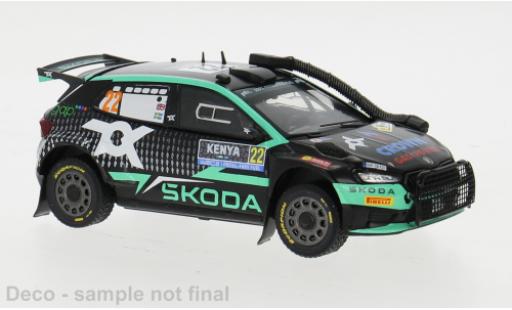 Skoda Fabia 1/43 IXO Rally2 No.22 WRC Safari Rallye Kenia 2024 1:43 coche miniatura