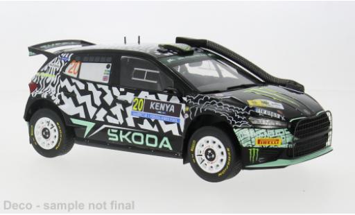 Coche miniatura Skoda Fabia 1/18 IXO Rally2 Rally WM Safari Rallye Kenia 2024 #22 1:18 Skoda Fabia 1/18 IXO Rally2 Rally WM Safari Rallye Kenia 2024 #22 1:18 coche miniatura