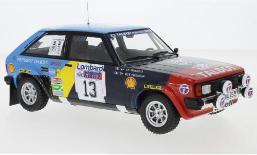 Coche miniatura Talbot Sunbeam 1/18 IXO Lotus No.13 Rallye WM RAC Rallye 1982 G.Frequelin/J-F.Fauchille Talbot Sunbeam 1/18 IXO Lotus No.13 Rallye WM RAC Rallye 1982 G.Frequelin/J-F.Fauchille coche miniatura