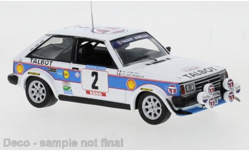 Coche miniatura Talbot Sunbeam 1/43 IXO Lotus No.2 Sport Tour de Corse 1981 G.Frequelin/J.Todt Talbot Sunbeam 1/43 IXO Lotus No.2 Sport Tour de Corse 1981 G.Frequelin/J.Todt coche miniatura