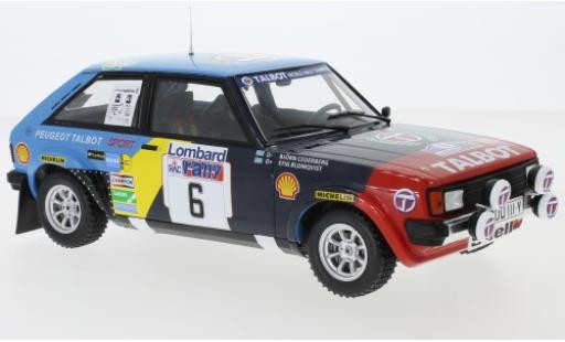 Coche miniatura Talbot Sunbeam 1/18 IXO Lotus No.6 RAC Rallye 1982 S.Blomqvist/B.Cederberg Talbot Sunbeam 1/18 IXO Lotus No.6 RAC Rallye 1982 S.Blomqvist/B.Cederberg coche miniatura