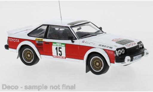 Coche miniatura Toyota Celica 1/43 IXO 2000 GT (RA40) No.15 Team Europe Rallye WM Rallye Portugal 1980 J-L.Therier/M.Vial Toyota Celica 1/43 IXO 2000 GT (RA40) No.15 Team Europe Rallye WM Rallye Portugal 1980 J-L.Therier/M.Vial coche miniatura