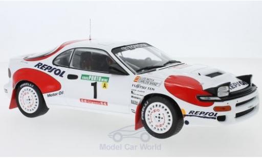 Coche miniatura Toyota Celica 1/18 IXO GT-Four ST185 No.1 Team Europe Rallye WM Rallye Portugal 1992 C.Sainz/L.Moya Toyota Celica 1/18 IXO GT-Four ST185 No.1 Team Europe Rallye WM Rallye Portugal 1992 C.Sainz/L.Moya coche miniatura