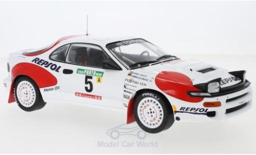 Coche miniatura Toyota Celica 1/18 IXO GT-Four ST185 No.5 Team Europe Rallye WM Rallye Portugal 1992 A.Schwarz/A.Hertz Toyota Celica 1/18 IXO GT-Four ST185 No.5 Team Europe Rallye WM Rallye Portugal 1992 A.Schwarz/A.Hertz coche miniatura