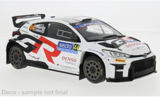 Coche miniatura Toyota Yaris 1/18 IXO GR Rally2 Rally WM Rally Finland 2024 #44 1:18 Toyota Yaris 1/18 IXO GR Rally2 Rally WM Rally Finland 2024 #44 1:18 coche miniatura