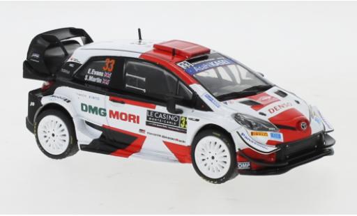 Coche miniatura Toyota Yaris 1/43 IXO WRC No.33 Rallye WM Rally Monte Carlo 2021 E.Evans/S.Martin Toyota Yaris 1/43 IXO WRC No.33 Rallye WM Rally Monte Carlo 2021 E.Evans/S.Martin coche miniatura