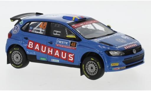 Coche miniatura Volkswagen Polo 1/43 IXO GTI R5 No.48 Bauhaus Rallye WM Rallye Finnland 2019 J.Kristoffersson/S.Skjaermoen Volkswagen Polo 1/43 IXO GTI R5 No.48 Bauhaus Rallye WM Rallye Finnland 2019 J.Kristoffersson/S.Skjaermoen coche miniatura