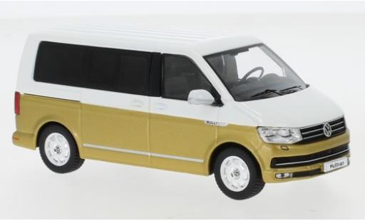 Coche miniatura Volkswagen T6 1/43 IXO Multivan blanco/gold 2017 Volkswagen T6 1/43 IXO Multivan blanco/gold 2017 coche miniatura