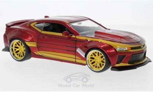 Coche miniatura Chevrolet Camaro RS 1/24 Jada Toys rojo/gold Marvel Avengers - Iron Man 2016 mit Figur Chevrolet Camaro RS 1/24 Jada Toys rojo/gold Marvel Avengers - Iron Man 2016 mit Figur coche miniatura