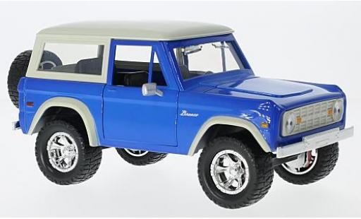 Coche miniatura Ford Bronco 1/24 Jada Toys Hardtop azul/beige 1973 sans Vitrine Ford Bronco 1/24 Jada Toys Hardtop azul/beige 1973 sans Vitrine coche miniatura