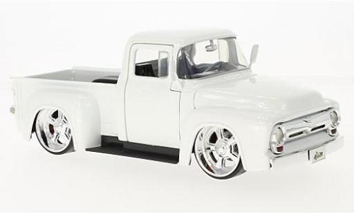Coche miniatura Ford F-1 1/24 Jada Toys 00 Pick Up metalico blanco 1956 Ford F-1 1/24 Jada Toys 00 Pick Up metalico blanco 1956 coche miniatura