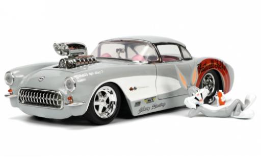 Coche miniatura Chevrolet Corvette 1/24 Jada Toys (C1) Looney Tunes - Bugs Bunny 1957 Chevrolet Corvette 1/24 Jada Toys (C1) Looney Tunes - Bugs Bunny 1957 coche miniatura