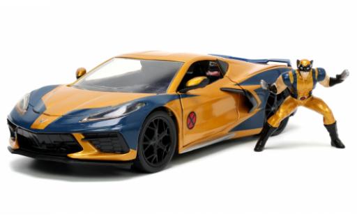 Coche miniatura Chevrolet Corvette 1/24 Jada Toys (C8) Stingray Marvel Avengers - X-Men Wolverin 2020 Chevrolet Corvette 1/24 Jada Toys (C8) Stingray Marvel Avengers - X-Men Wolverin 2020 coche miniatura