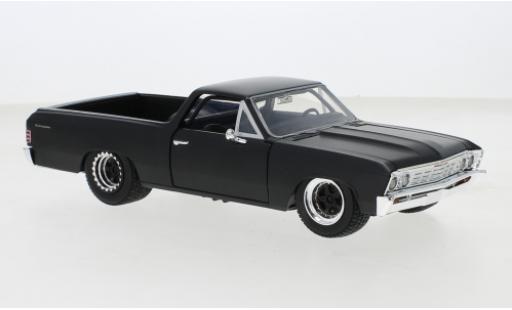 Coche miniatura Chevrolet El Camino 1/24 Jada Toys Jada matt-negro 1967 Chevrolet El Camino 1/24 Jada Toys Jada matt-negro 1967 coche miniatura