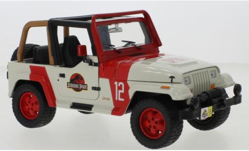 Coche miniatura Jeep Wrangler 1/24 Jada Toys Jurassic Parc 1992 Jeep Wrangler 1/24 Jada Toys Jurassic Parc 1992 coche miniatura