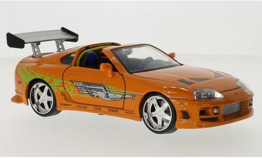 Coche miniatura Toyota Supra 1/24 Jada Toys naranja/Dekor Fast & Furious Brians Toyota Supra 1/24 Jada Toys naranja/Dekor Fast & Furious Brians coche miniatura