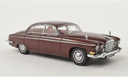 Jaguar 420 420G 1/43 Neo G rojo-marron RHD 1967 coche miniatura