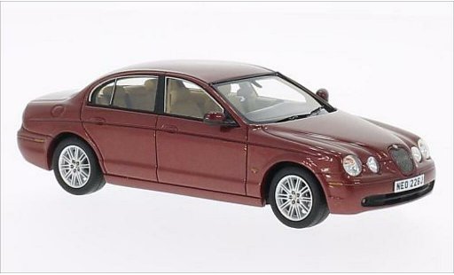 Jaguar S-Type Base 1/43 Neo metalico rojo 2004 coche miniatura