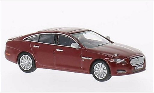 Jaguar XJ Base 1/76 Oxford metalico rojo RHD coche miniatura