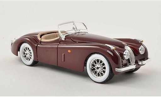 Jaguar XK 120 1/24 Burago Roadster rojo LHD 1948 coche miniatura