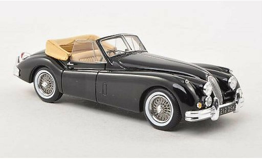 Jaguar XK 140 1/43 Spark Drophead Coupe negro coche miniatura