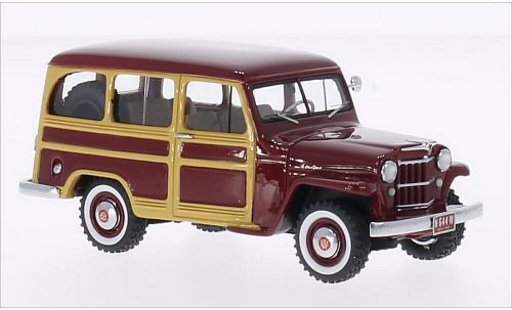 Jeep Willys Station Wagon 1/43 Neo rojo/Holzoptik 1954 coche miniatura