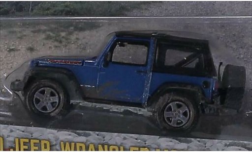 Jeep Wrangler Base 1/64 Greenlight azul/mate-negro 2010 coche miniatura