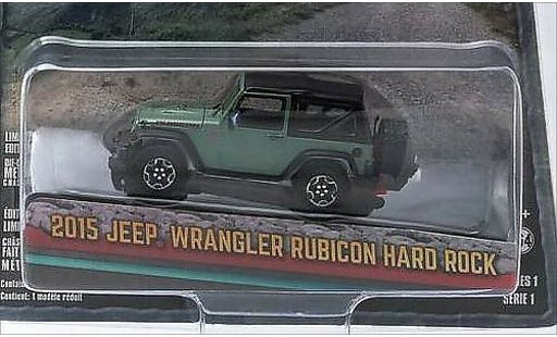 Jeep Wrangler Base 1/64 Greenlight verde/mate-negro 2015 coche miniatura