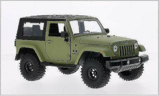 Jeep Wrangler Base 1/24 Jada Toys mate-oliv/negro 2007 coche miniatura