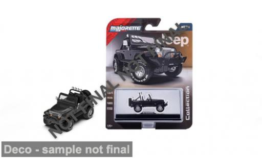 Jeep Wrangler 1/64 Majorette schwarz 1987 1:64 coche miniatura