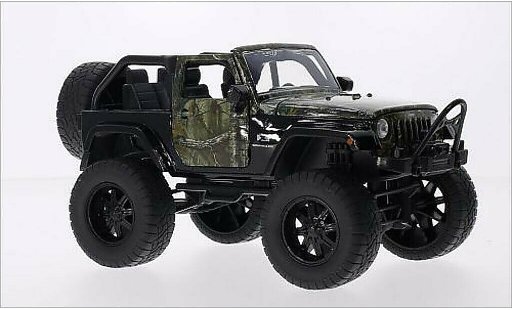 Jeep Wrangler Base 1/24 Jada Toys negro/Dekor 2007 coche miniatura