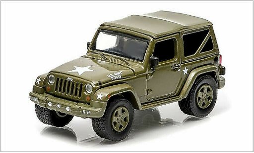 Jeep Wrangler US Army 1/64 Greenlight Soft Top Armee mate-oliv 2014 coche miniatura