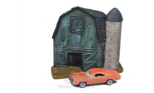 Coche miniatura Dodge Charger 1/64 Johnny Lightning naranja 1969 Barn Finds Series 4 Diorama mit Witterungsspuren Dodge Charger 1/64 Johnny Lightning naranja 1969 Barn Finds Series 4 Diorama mit Witterungsspuren coche miniatura