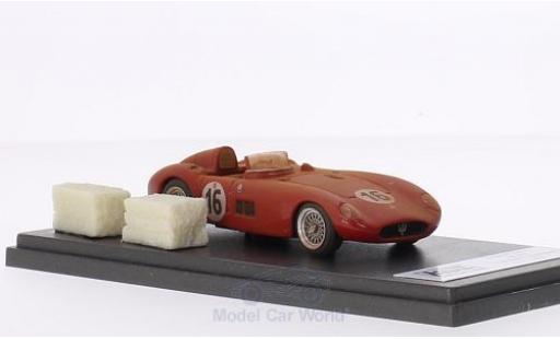 Maserati 300 1/43 Jolly Model S RHD No.16 24h Le Mans 1955 Fahrzeug mit Rennspuren inklusive 2 Strohballen L.Musso/P.Valenzano coche miniatura