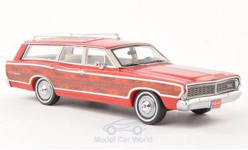Coche miniatura Ford LTD 1/43 Kess Country Squire rojo/Holzeffekt 1968 ohne Vitrine Ford LTD 1/43 Kess Country Squire rojo/Holzeffekt 1968 ohne Vitrine coche miniatura