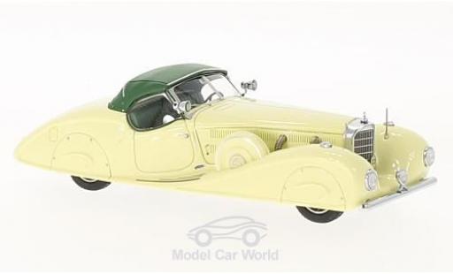 Coche miniatura Mercedes 540 1/43 Kess K (W29) Stromlinien Roadster Erdmann & Rossi amarillo/verde King Ghazi of Iraq 1936 Mercedes 540 1/43 Kess K (W29) Stromlinien Roadster Erdmann & Rossi amarillo/verde King Ghazi of Iraq 1936 coche miniatura