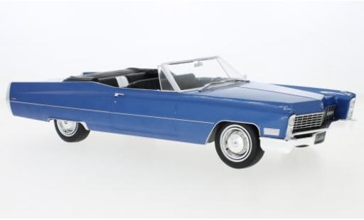 Cadillac Deville 1/18 KK Scale DeVille Cabriolet metallise blau 1967 1:18 coche miniatura
