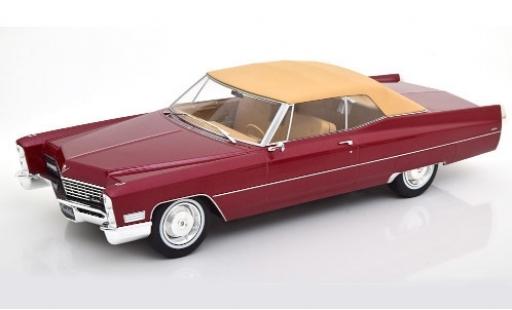 Coche miniatura Cadillac Deville 1/18 KK Scale DeVille Convertible metalico rojo/beige 1967 Verdeck fermé Cadillac Deville 1/18 KK Scale DeVille Convertible metalico rojo/beige 1967 Verdeck fermé coche miniatura