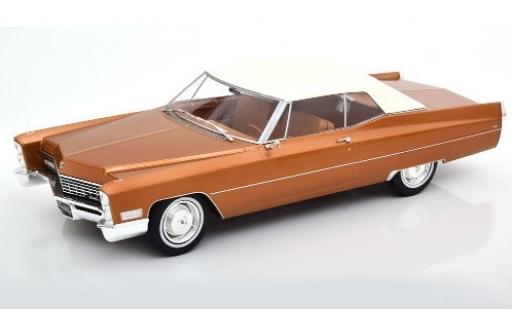 Coche miniatura Cadillac Deville 1/18 KK Scale DeVille Convertible metalico marron/blanco 1967 Verdeck fermé Cadillac Deville 1/18 KK Scale DeVille Convertible metalico marron/blanco 1967 Verdeck fermé coche miniatura