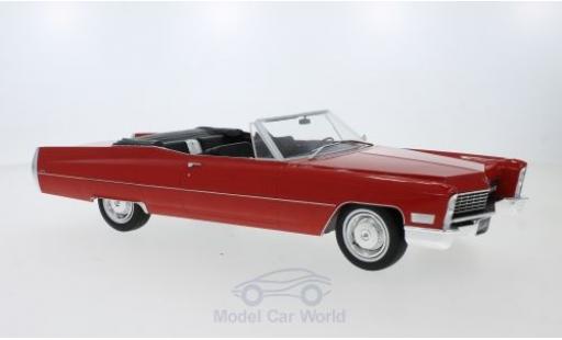 Coche miniatura Cadillac Deville 1/18 KK Scale DeVille Convertible rojo 1968 Cadillac Deville 1/18 KK Scale DeVille Convertible rojo 1968 coche miniatura