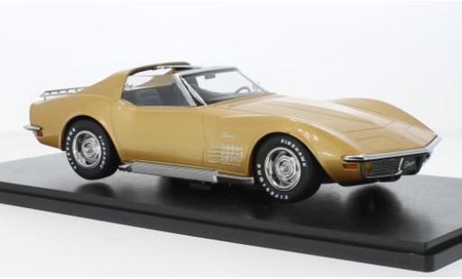 Coche miniatura Chevrolet Corvette 1/18 KK Scale (C3) metallise beige 1972 1:18 Chevrolet Corvette 1/18 KK Scale (C3) metallise beige 1972 1:18 coche miniatura